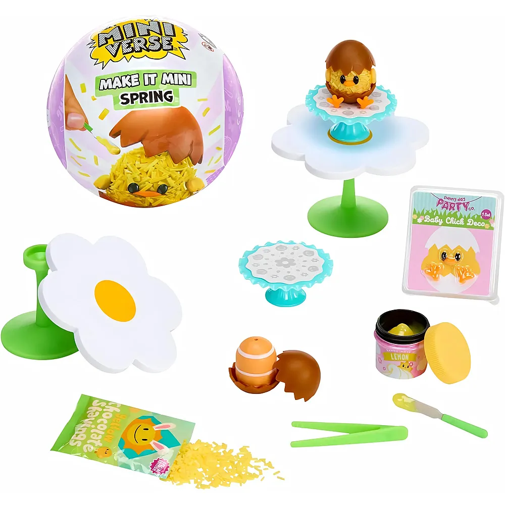 meinspielzeug - MGA 's Miniverse Make It Mini Spring Series  Saisonale Mini-Sammlerst�cke aus Harz zum Selbermachen und Ausstellen, mit