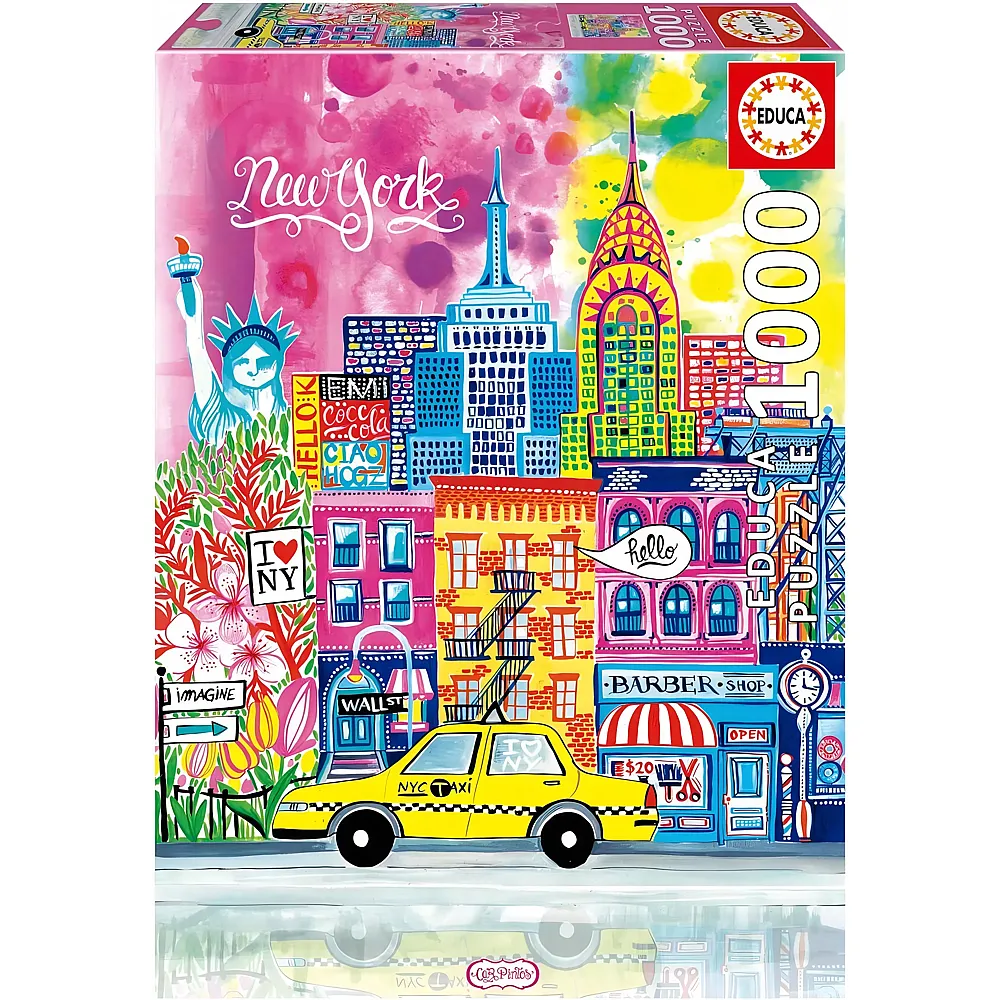 Educa Puzzle New York by Car Pintos 1000Teile