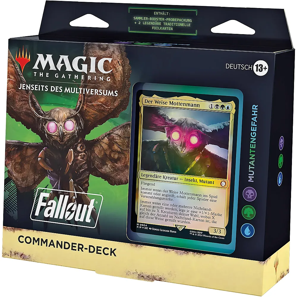 Magic The Gathering Fallout Commander-Deck - Mutantenbedrohung - Deutsch - Sammelkarten TCG
