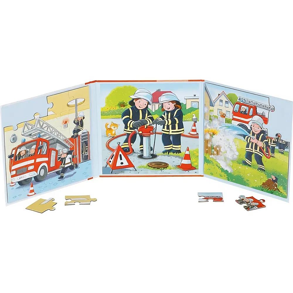 Goki Puzzlebuch Feuerwehr 2x20