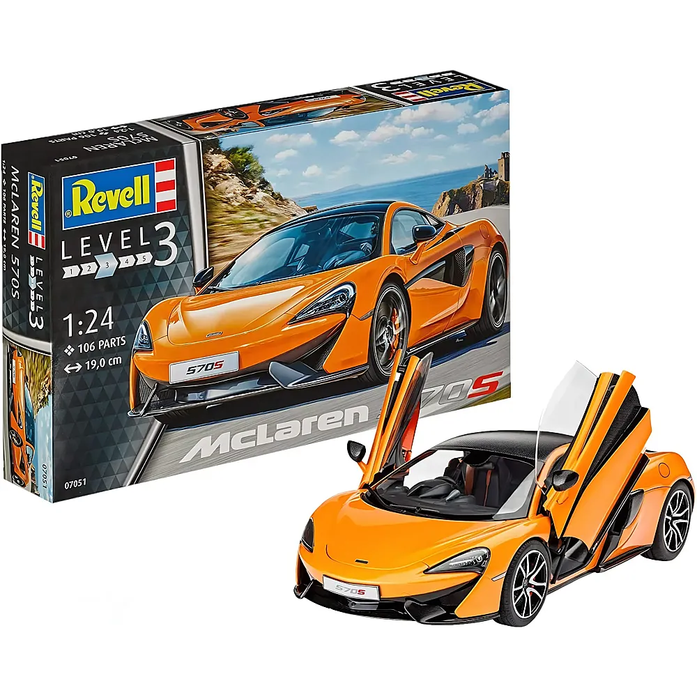 Revell Level 3 Modellbausatz McLaren 570S | Modellbausatz Fahrzeuge