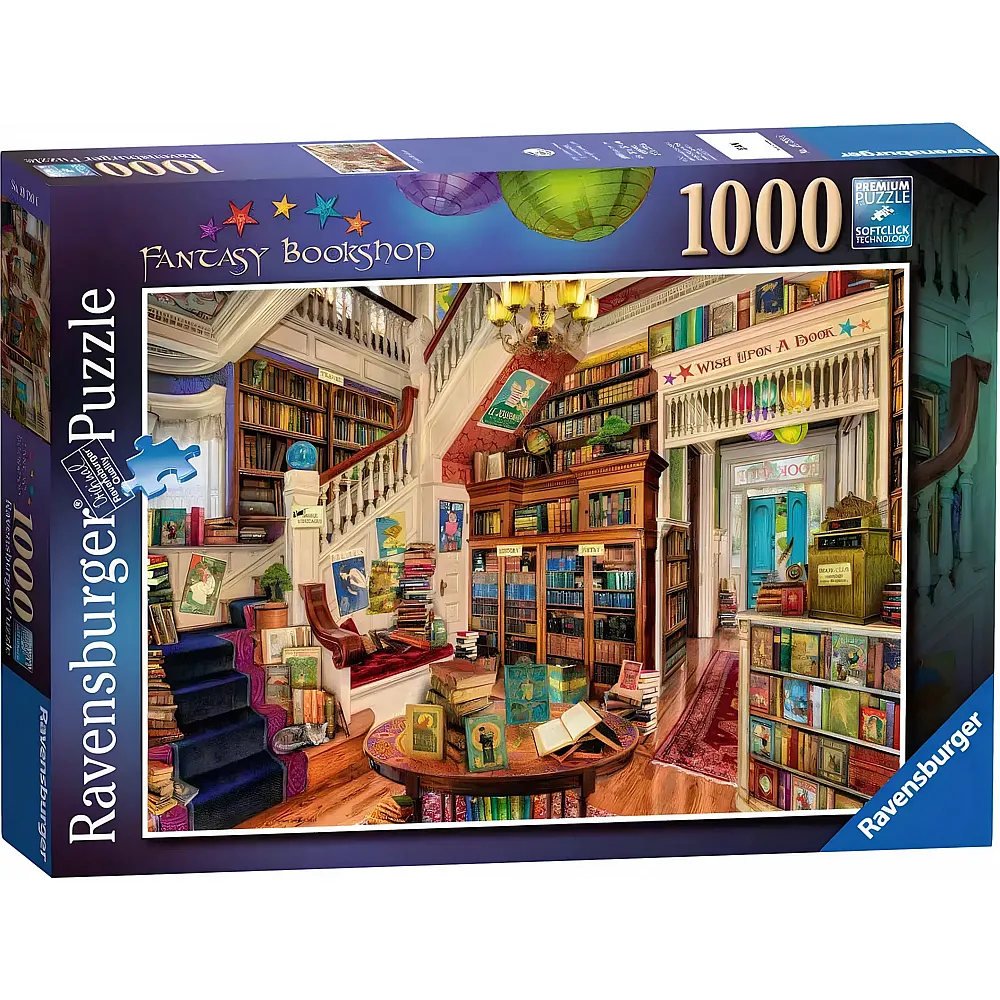 Ravensburger Puzzle Steward Aimee Fantasy-Buchhandlung - 1000 Teile