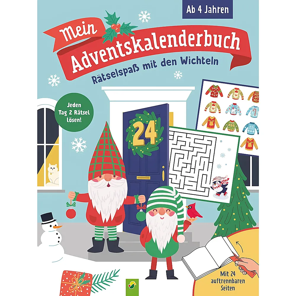 Schwager & Steinlein Mein Adventskalenderbuch R�tselspass mit den Wichteln