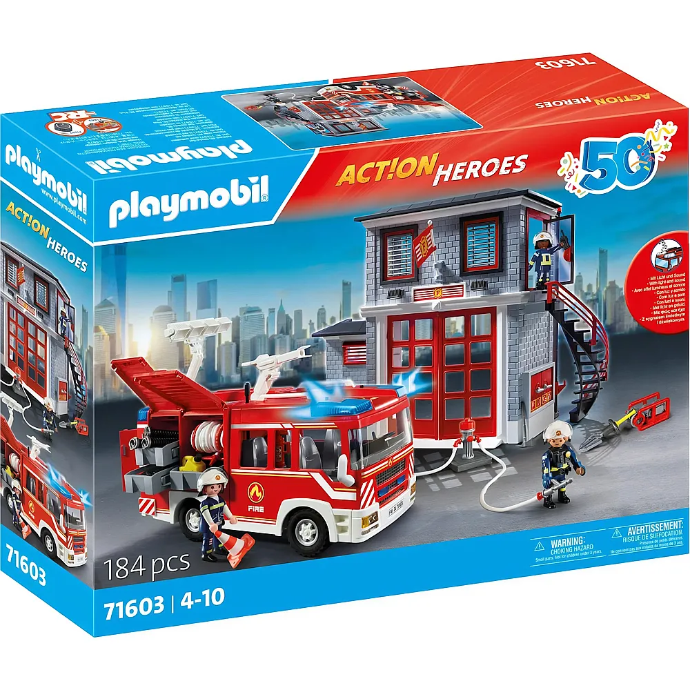 PLAYMOBIL Action Heroes Feuerwehr-Megaset 71603