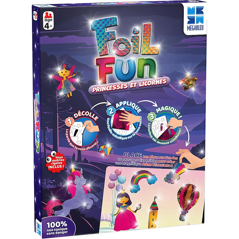 Megableu Foil Fun - Princesses et Licornes FR