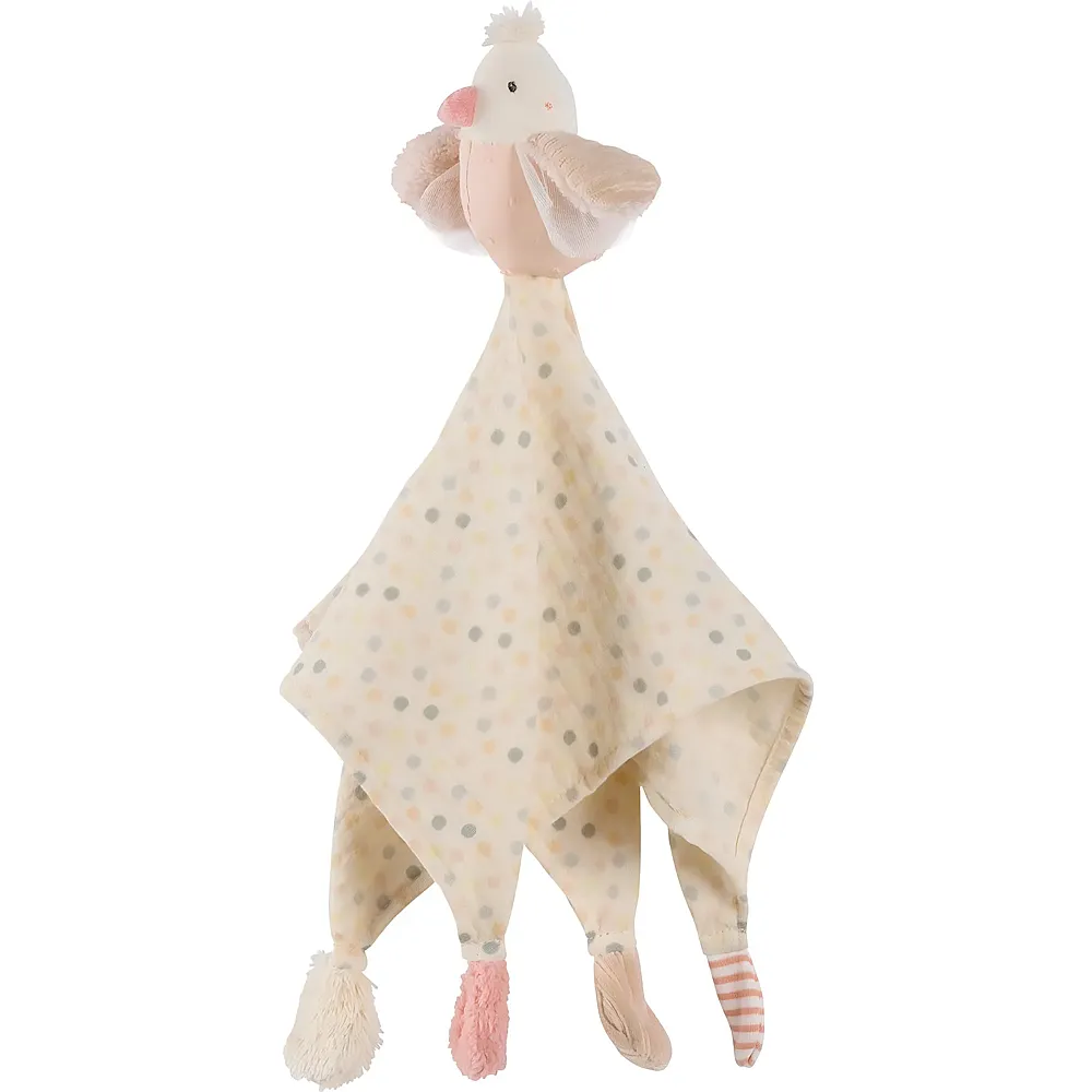 Fehn Musselin-Schmusetuch Vogel - 40 cm | Schmuset�cher