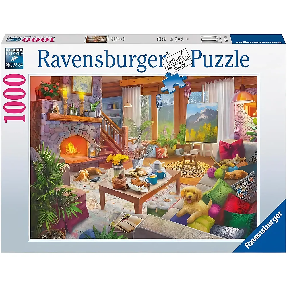 Ravensburger Puzzle Cosy Cabin - 1000 Teile