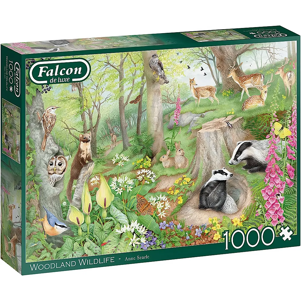 Falcon Puzzle Woodland Wildlife - 1000 Teile
