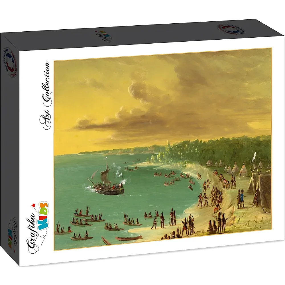 Grafika Puzzle Art Collection George Catlin Grafika Kids First Sailing of the Griffin on Lake Erie. August 7, 1679, 1847-1848 - 104 Teile