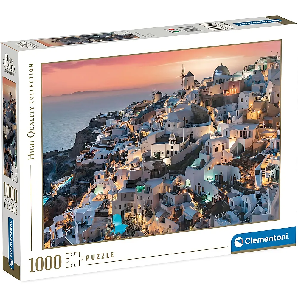 Clementoni Puzzle High Quality Collection Shades of Santorini 1000Teile