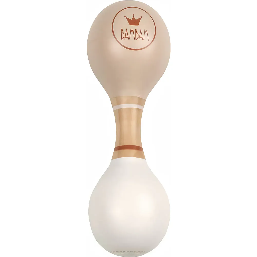 BamBam Maracas Aus Holz Beige, 15 Cm