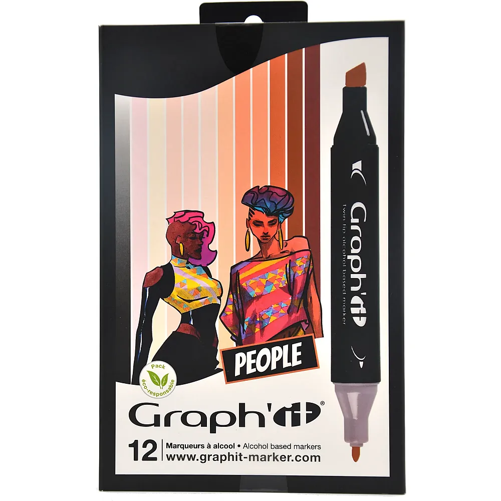 Graph'it Set 12 Marqueurs People