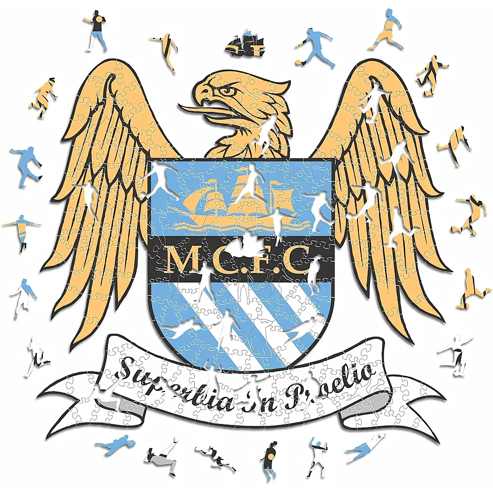 Iconic Puzzle Manchester City FC Retro Logo 270Teile