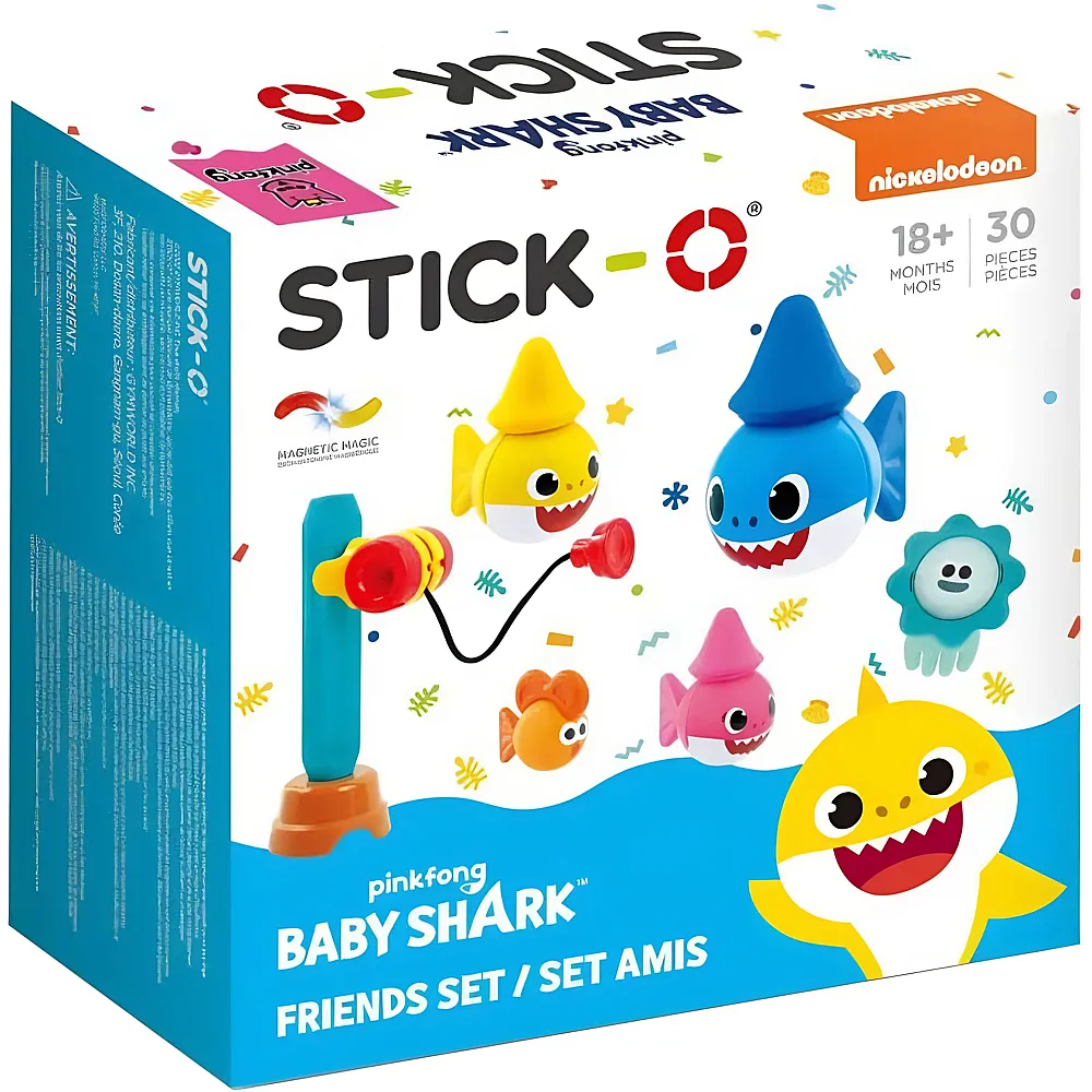 Stick-O Baby Shark Friends Set - 30 Teile
