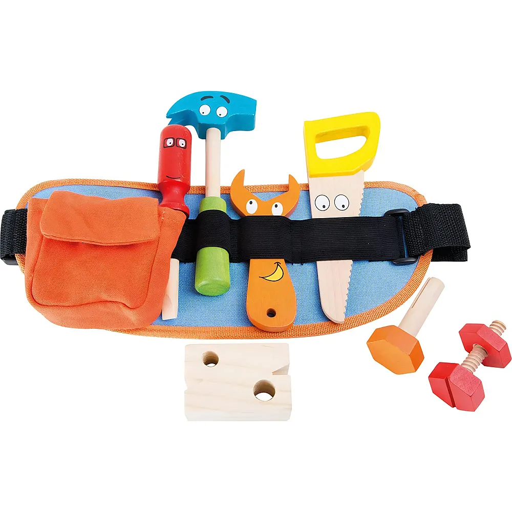 small foot Role Play Werkzeugg�rtel Baumeister - 9 Teile