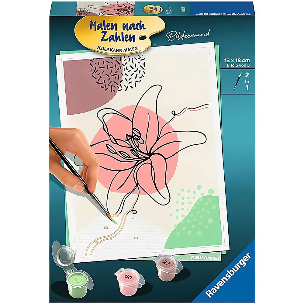 Ravensburger Malen nach Zahlen Floral Line Art