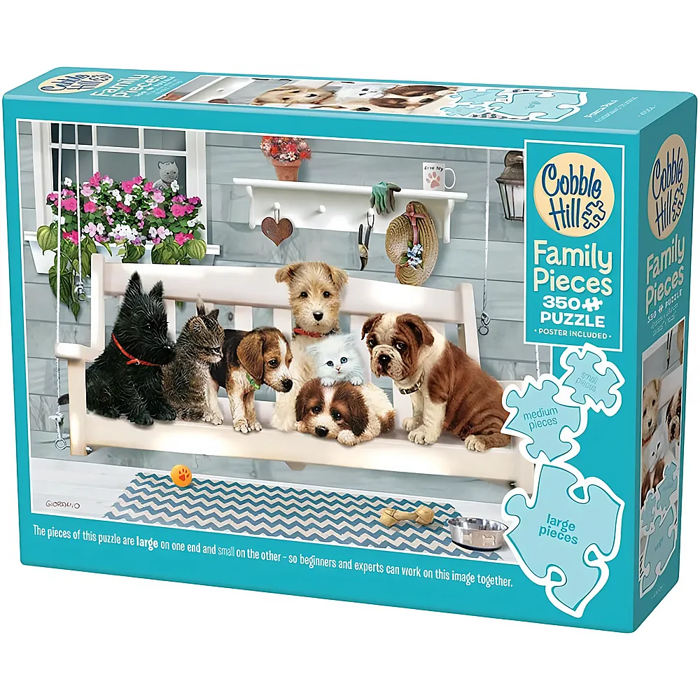 meinspielzeug - Cobble Hill Puzzle Family - Porch Pals 350Teile | Puzzle 500 Teile