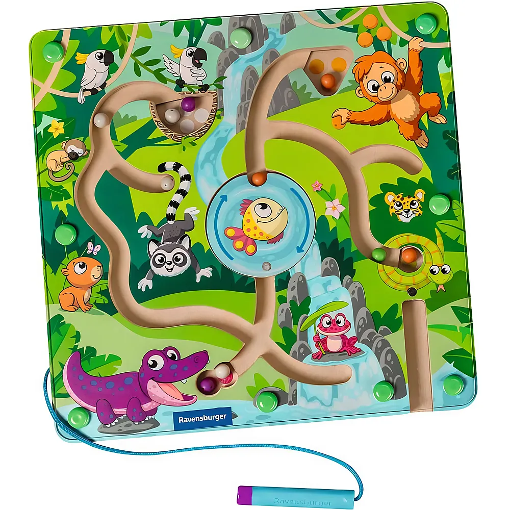 Ravensburger play+ Labyrinthe magn�tique: Dans la jungle - Franais