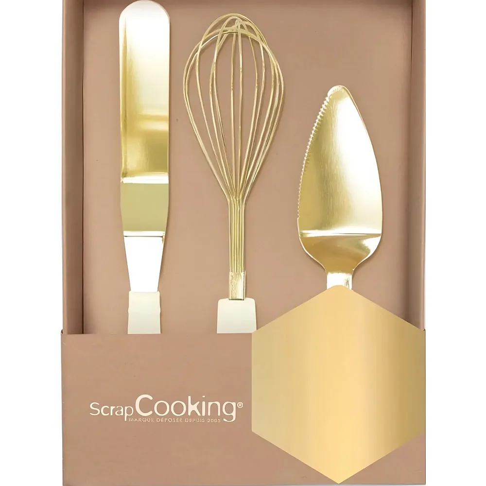 ScrapCooking Backset Gold - 3 Teile
