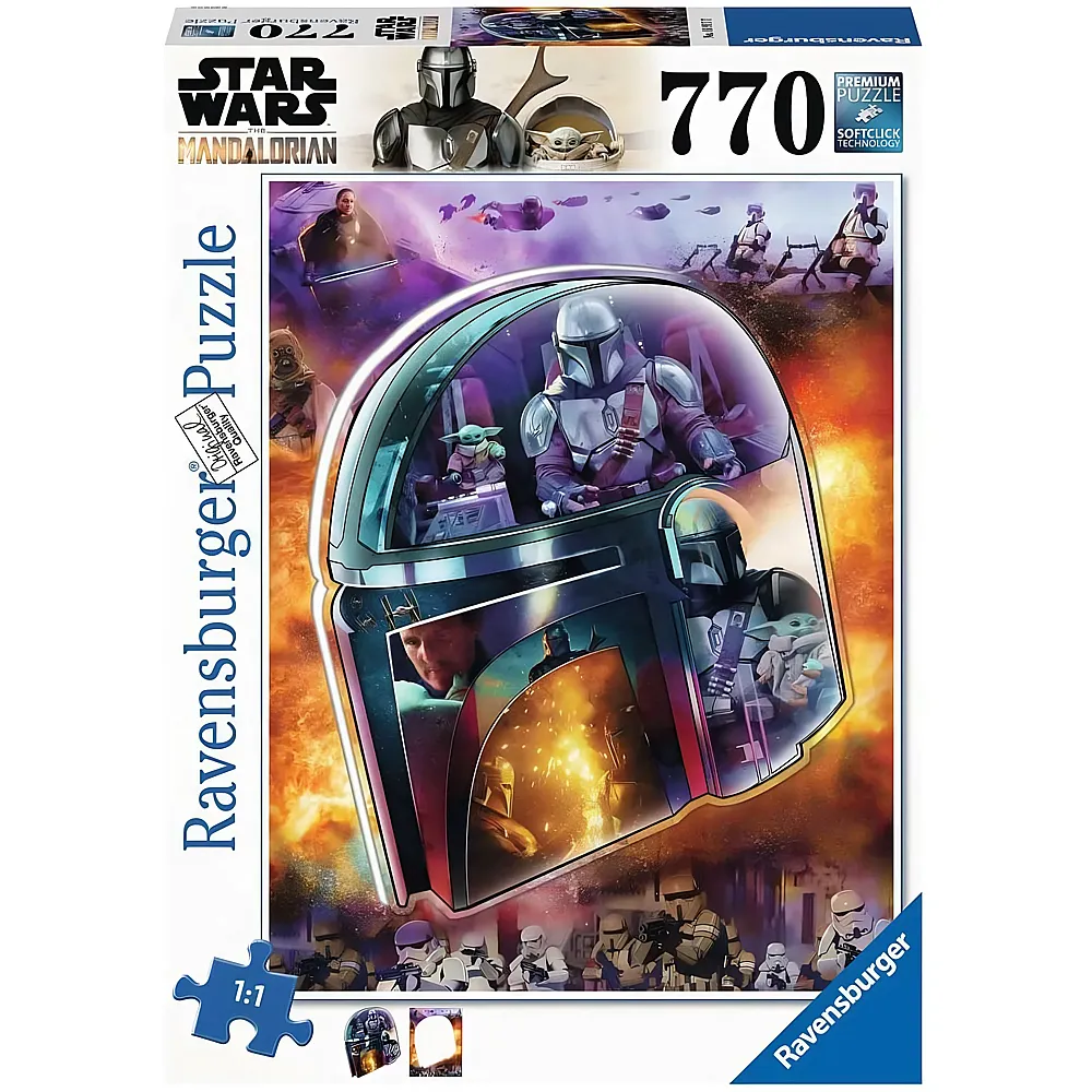 Ravensburger Puzzle Star Wars The Mandalorian: Helm - 770 Teile