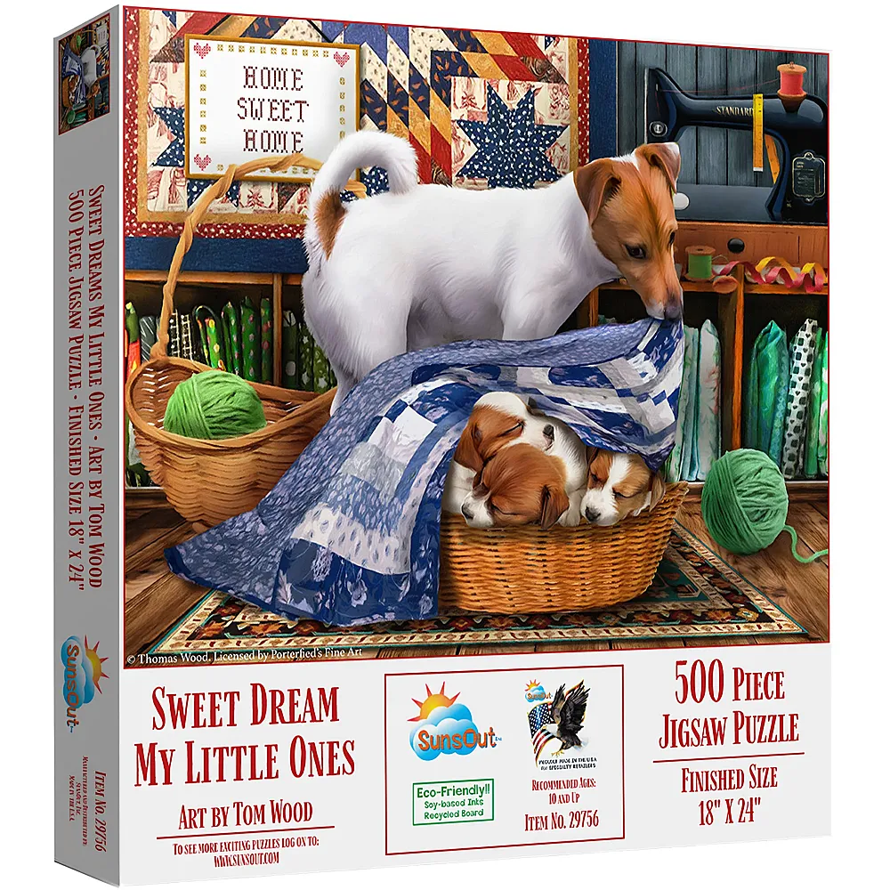 SunsOut Puzzle Tom Wood Sweet Dream my Little Ones - 500 Teile