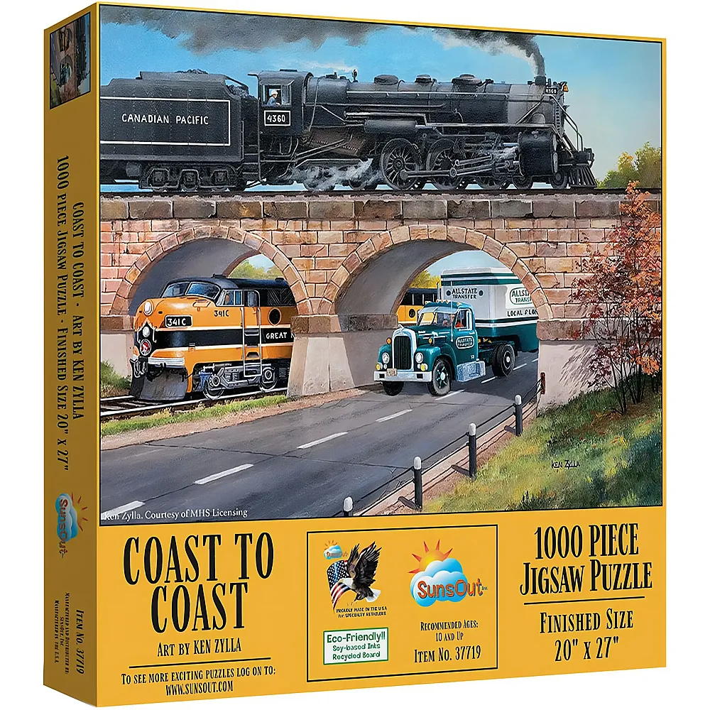 SunsOut Puzzle Ken Zylla Coast to Coast 1000Teile