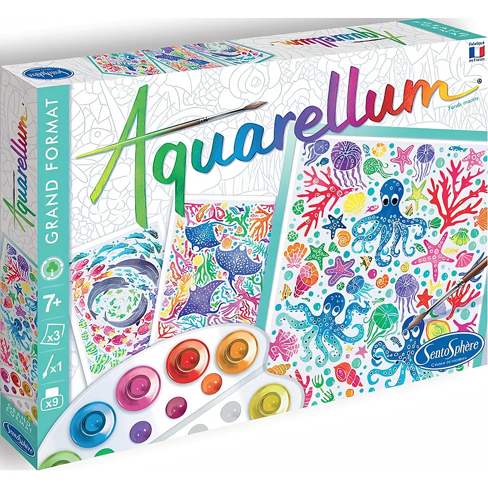 Sentosphere Aquarellum Aquarell-Mal-Set Unterwasserwelt