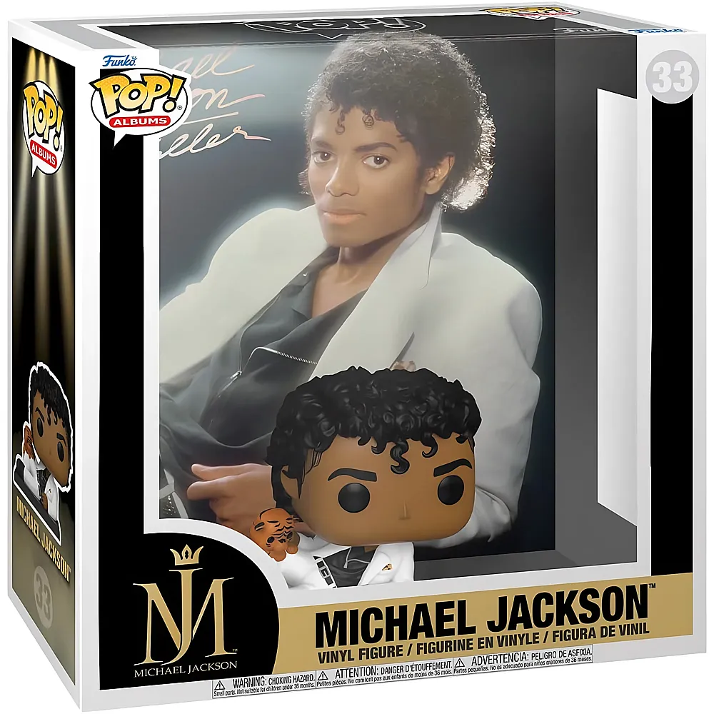 Funko Pop Albums: Michael Jackson - MJ - Thriller - Vinyl-Sammelfigur - Geschenkidee - Offizielle Handelswaren - Spielzeug