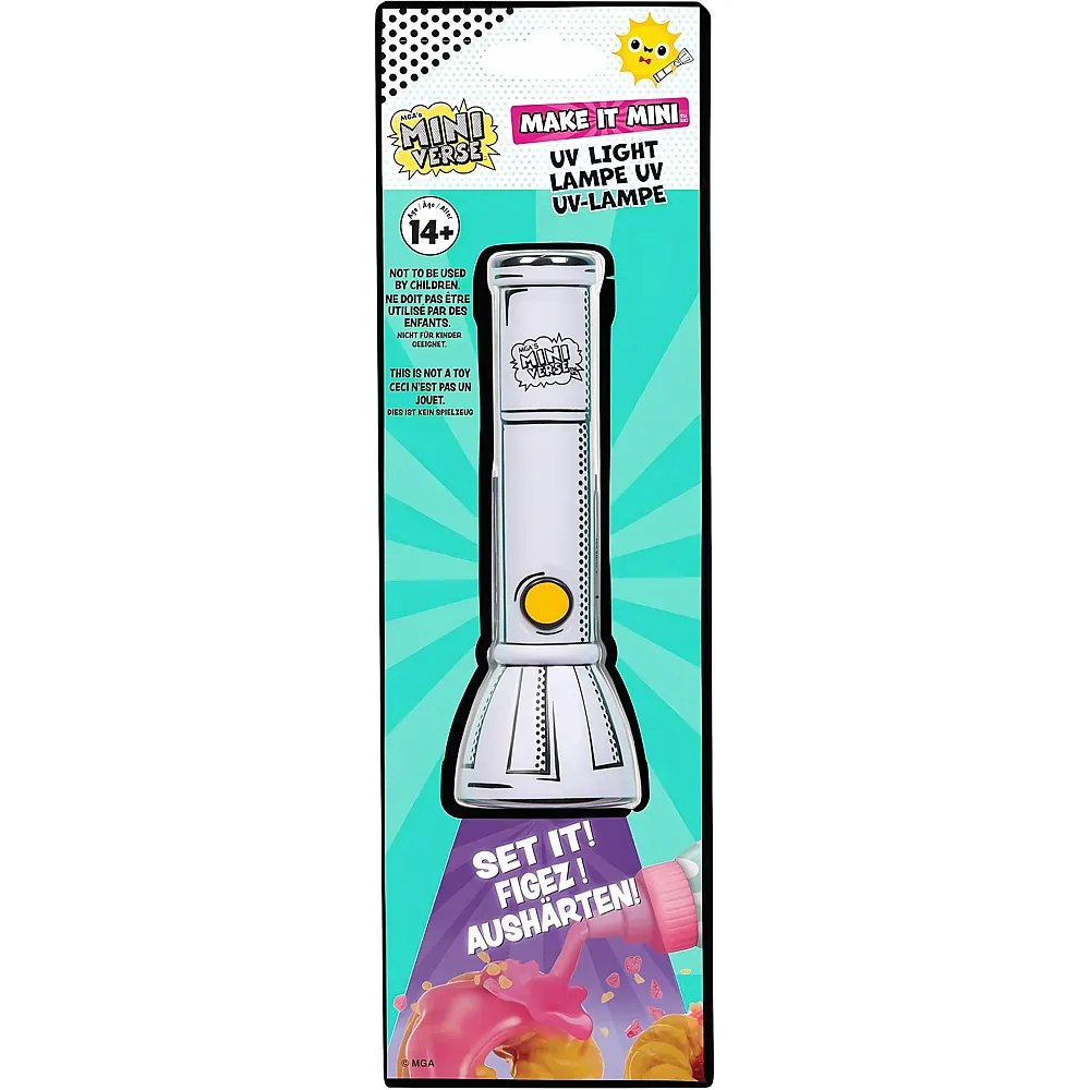 MGA 's Miniverse Make It Mini - Taschenlampe mit UV-Licht, UV-Taschenlampe zum Aush�rten von Harz, f�r Sammler & Kinder ab