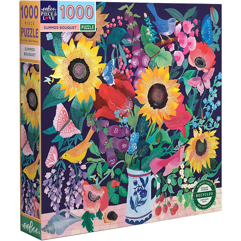 eeBoo Puzzle Summer Bouquet - 1000 Teile