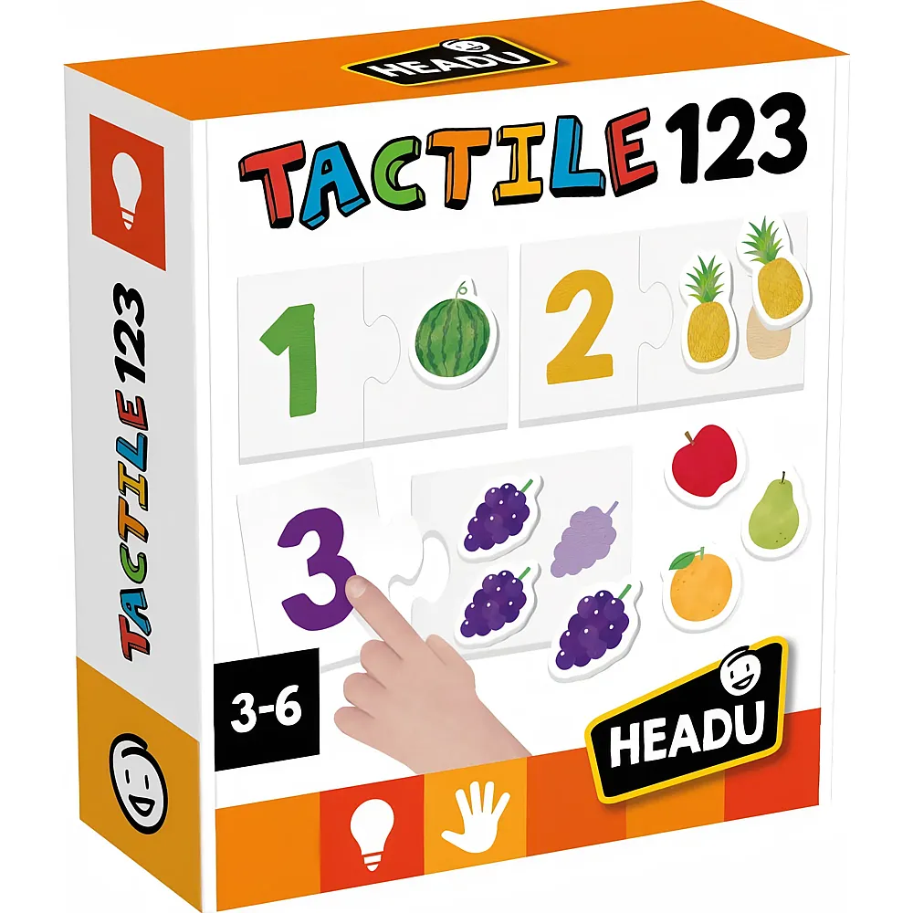 Headu Tactile Numbers Montessori Multiling.