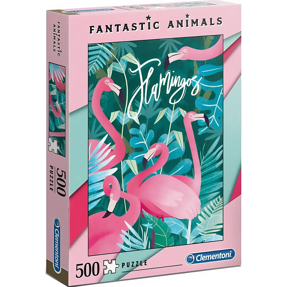 Clementoni Puzzle Fantastic Animals - Flamingos 500Teile