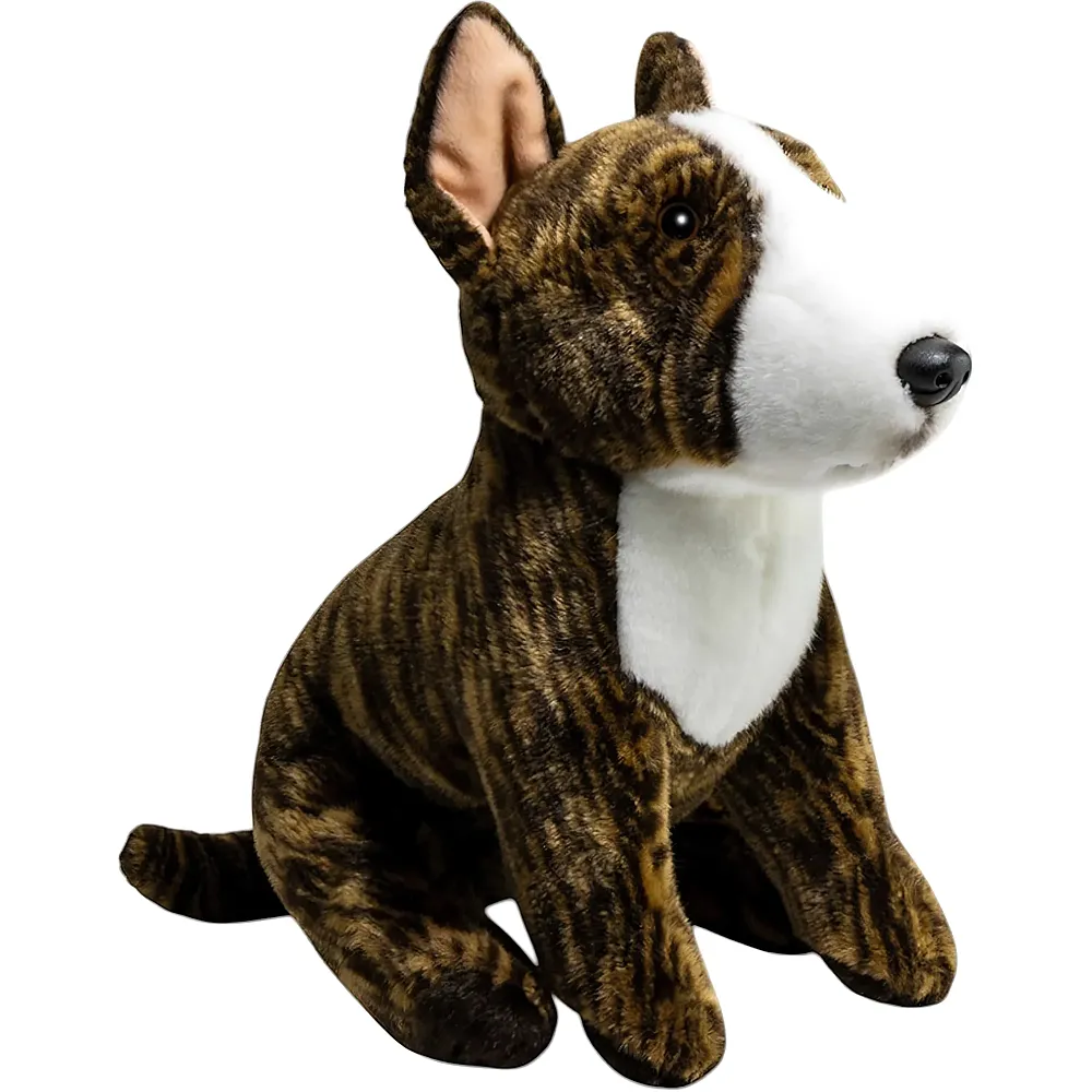 Carl Dick Pitbull sitzend Braun - 30 cm - Hunde Pl�sch