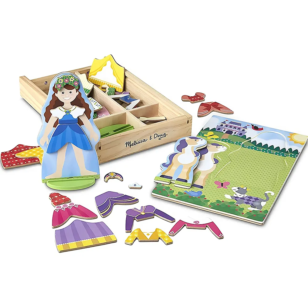 Melissa & Doug Magnetisches Prinzessinnen Anzieh-Spielset
