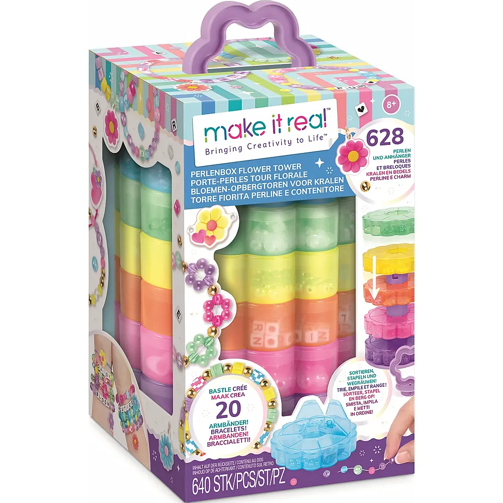 Make It Real Perlenaufbewahrung Flower Tower