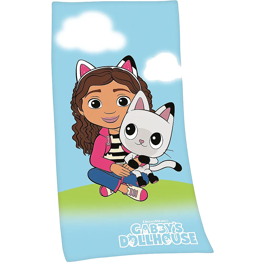 meinspielzeug - Herding Velourstuch Gabby's Dollhouse 75x150cm | Badespielzeug