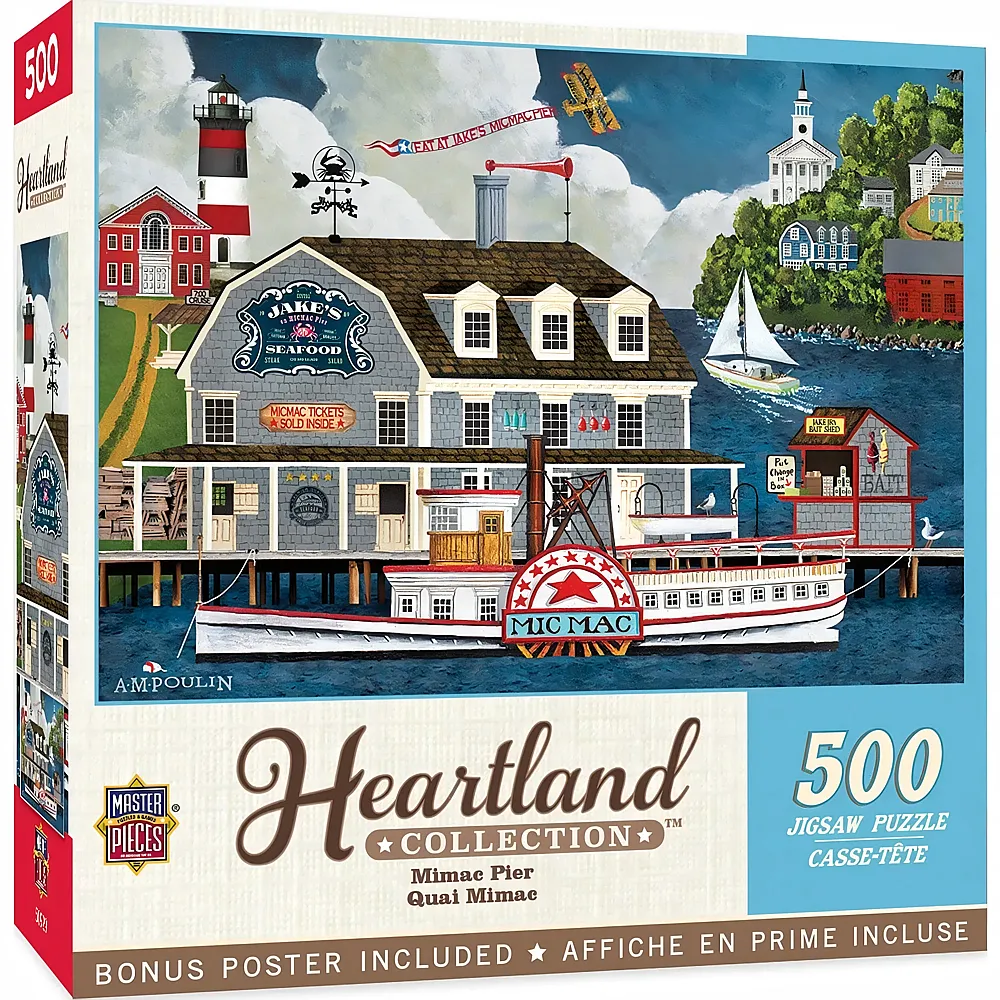 Master Pieces Puzzle Heartland Collection Heartland Kollection - Mimac Pier 500Teile