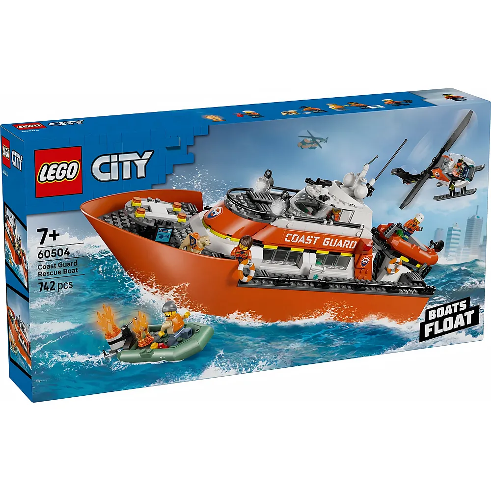 LEGO City Rettungsboot der K�stenwache mit Hubschrauber 60504