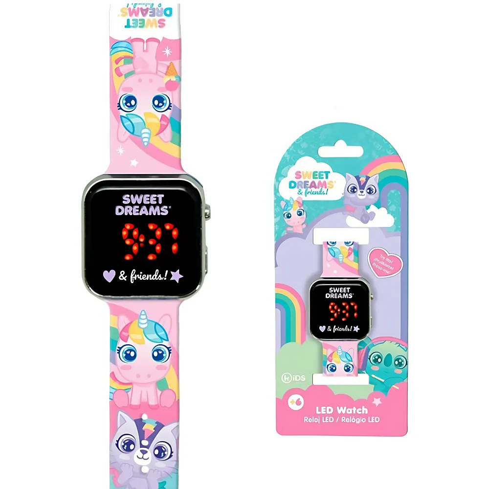 Kids Licensing Einhorn Armbanduhr LED 18x7.5x3cm