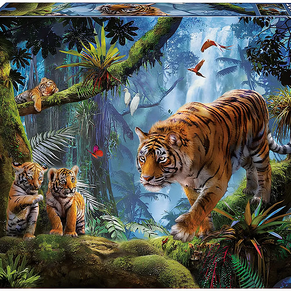 Educa Puzzle Tigers In The Tree 1000Teile