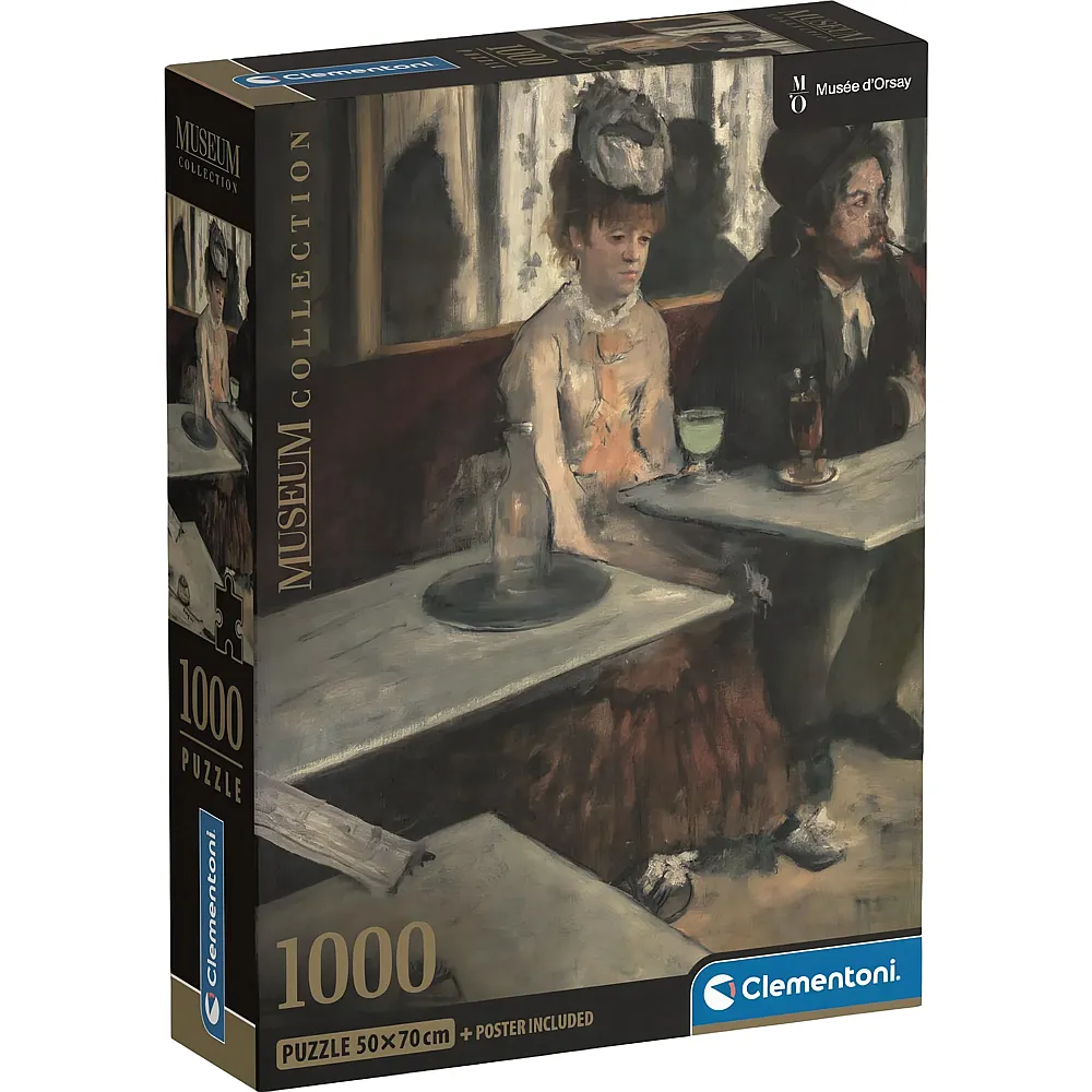 Clementoni Puzzle Museum Collection Degas: The Absinthe Drinker 1000Teile
