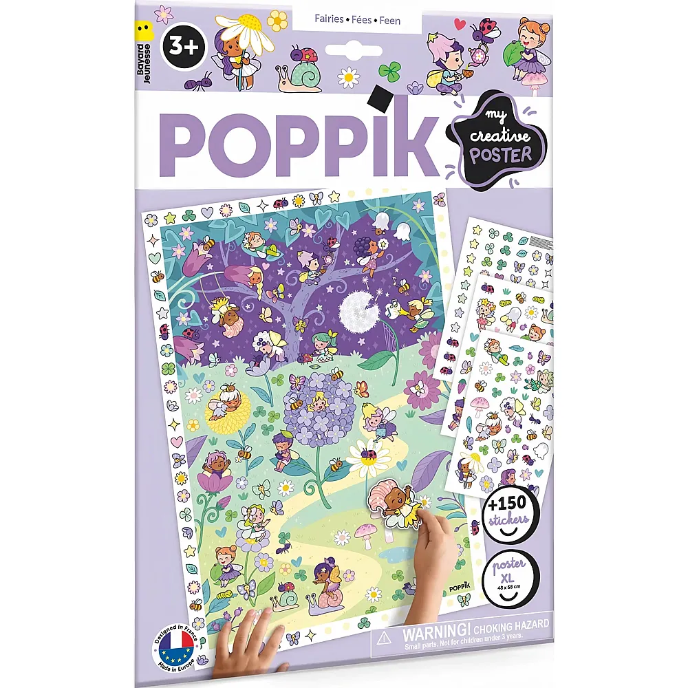 Poppik Sticker Kreativ Poster Feen - Suche