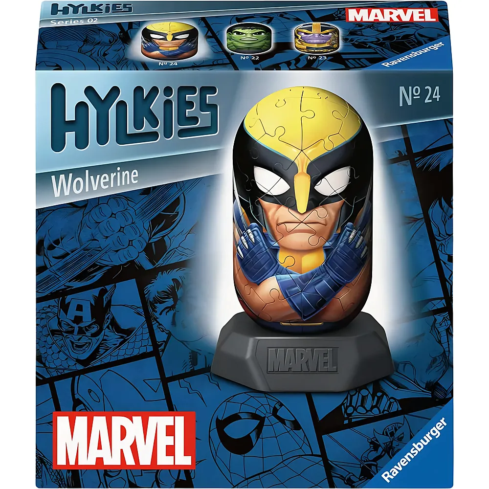 Ravensburger Puzzle Hylkies 3D Marvel Wolverine - 54 Teile