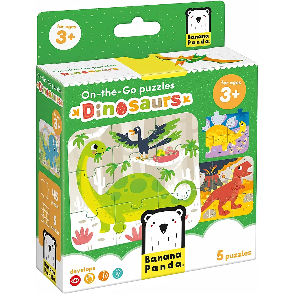 Banana Panda Puzzle 5in1 Dinosaurier 9Teile