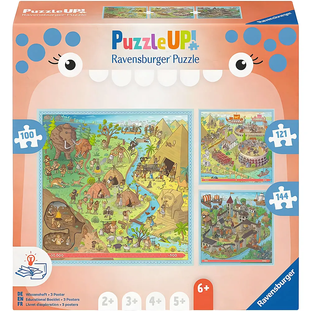 Ravensburger Puzzle 3in1 Geschichte 100-144