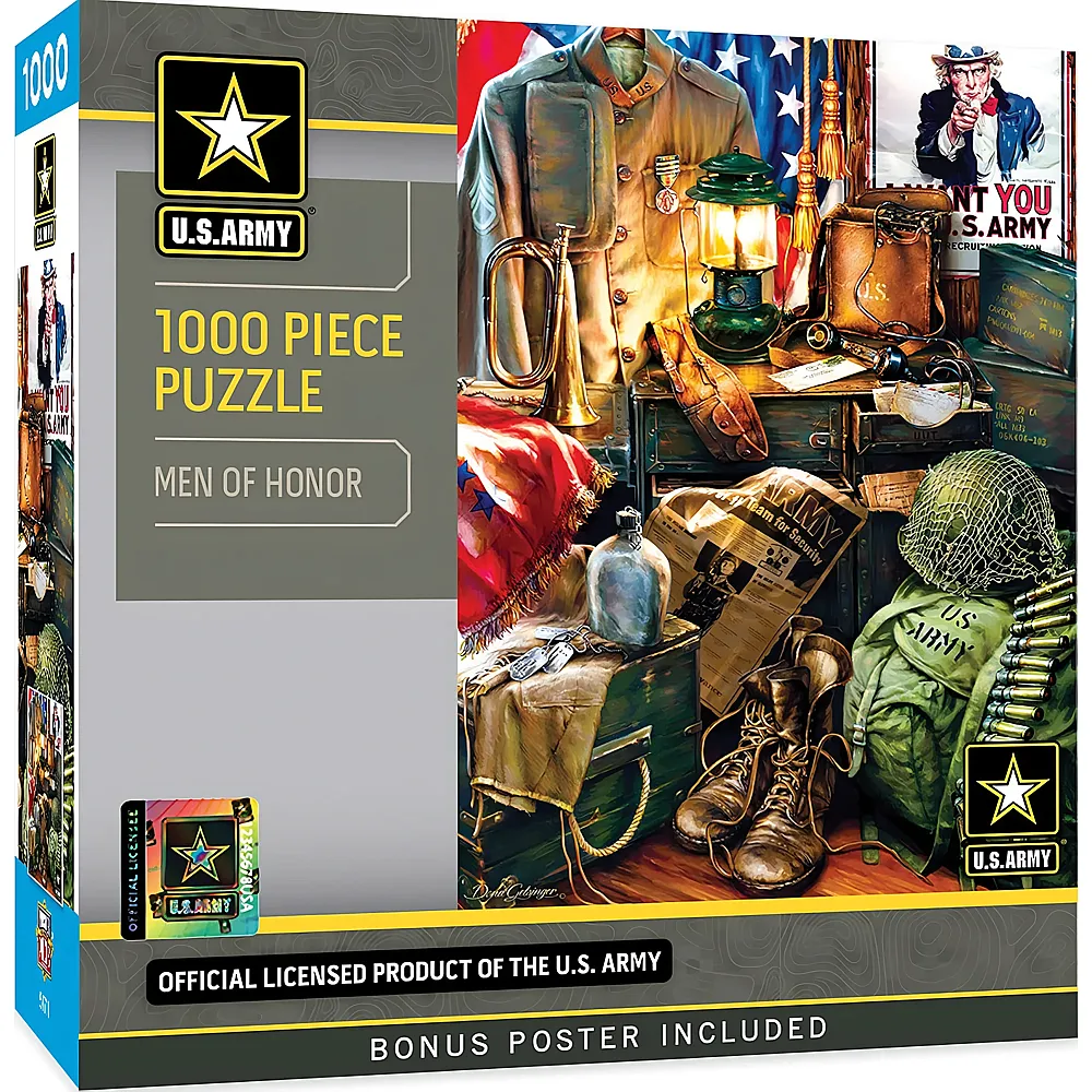 Master Pieces Puzzle U.S. Army Men of Honor 1000Teile