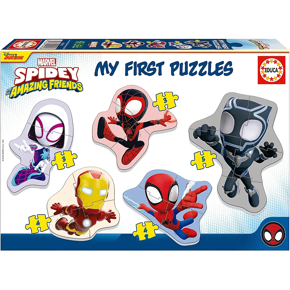 Educa Puzzle Spiderman 5in1 Spidey and his Amazing Friends 3Teile