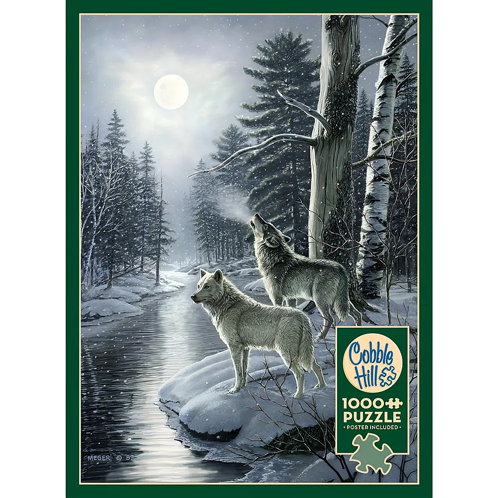 Cobble Hill Puzzle W�lfe bei Mondschein - 1000 Teile