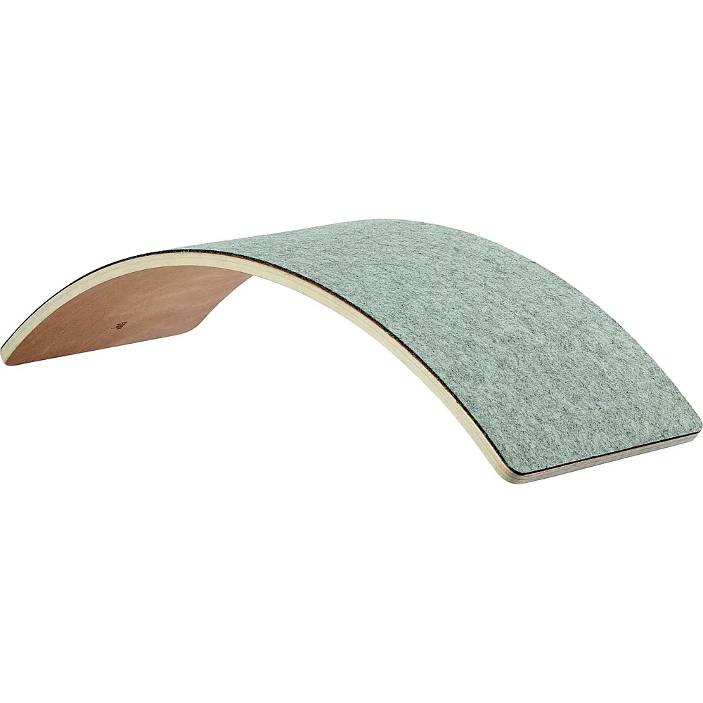 Goki Balance Board Wave 82 X 30 X 1,6 Cm, Aus Holz + Filz