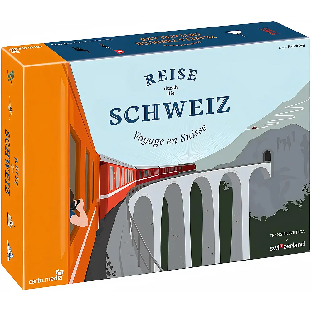carta media Reise durch die Schweiz
